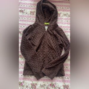 Brown Textured Women's Sweater